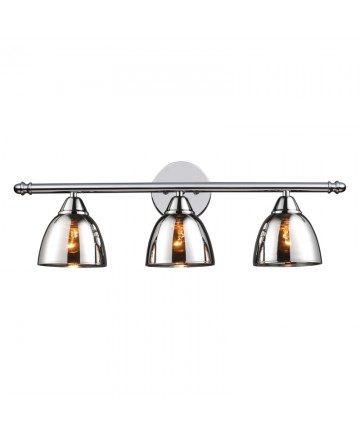 ELK Lighting 10072/3 Reflections 3 Light Vanity in Polished Chrome