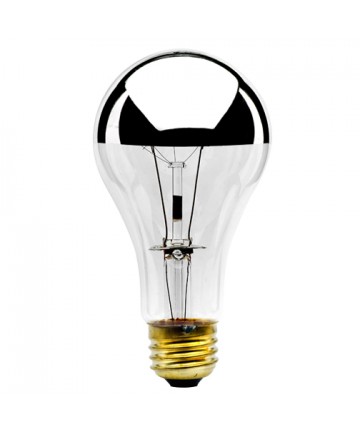 Bulbrite 712110 | 100 Watt Dimmable Incandescent Half Chrome A21 Bulb