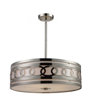 ELK Lighting 10125/5 Zarah 5 Light Pendant in Polished Nickel