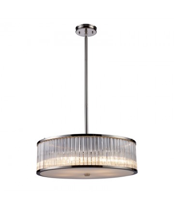 ELK Lighting 10129/5 Braxton 5 Light Pendant in Polished Nickel