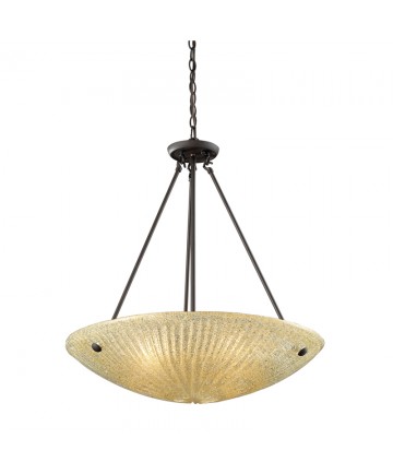 ELK Lighting 10282/4 Luminese 4 Light Pendant in Aged Bronze