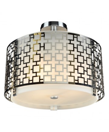 PLC Lighting 12159PC313GU24 3 Light Ceiling Light Ethen Collection
