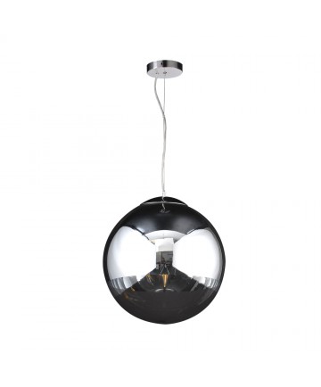 PLC Lighting 14855 PC 1 Light Pendant Mercury Collection