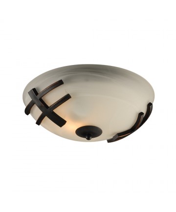 PLC Lighting 14870ORB213GU24 2 Light Ceiling Light Antasia Collection