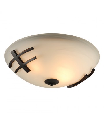 PLC Lighting 14872ORB218GU24 2 Light Ceiling Light Antasia Collection