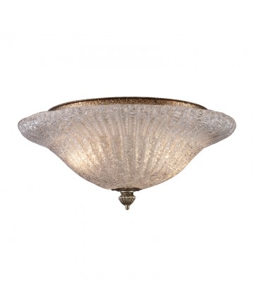 ELK Lighting 1511/2 Providence 2 Light Flush Mount in Silver Leaf