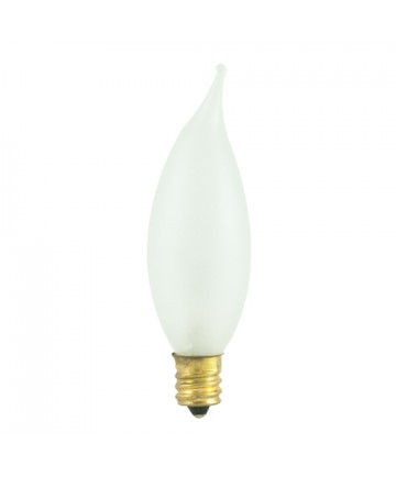 Bulbrite 494115 | 15 Watt Incandescent CA8 Flame Tip Chandelier Bulb