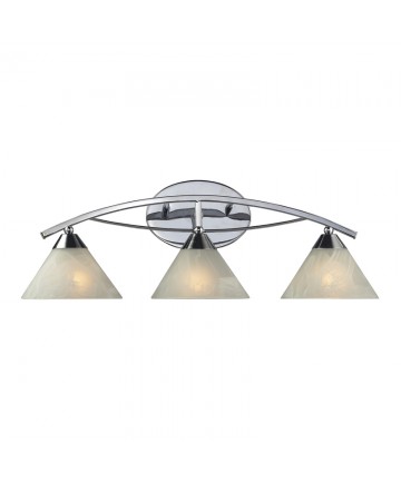 ELK Lighting 17023/3 Elysburg 3 Light Vanity in Polished Chrome