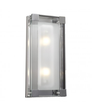PLC Lighting 18148 PC 2 Light Sconce Corteo Collection