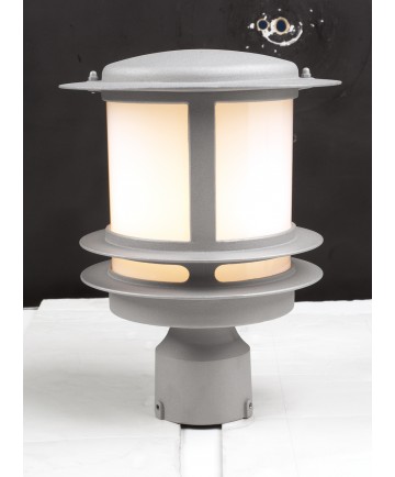 PLC Lighting 1896 BK 1 Light Outdoor Post Light Tusk Collection