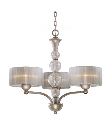 ELK Lighting 20008/3 Alexis 3 Light Chandelier in Antique Silver