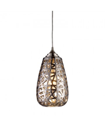 ELK Lighting 20064/1 Nestor 1 Light Pendant in Chrome