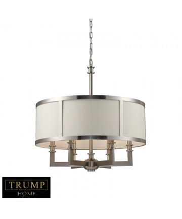 ELK Lighting 20154/6 Seven Springs 6 Light Chandelier in Satin Nickel