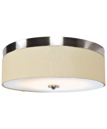 Access Lighting 20821LEDD-BS/ACR Mia (l) LED Flush Mount with Fabric