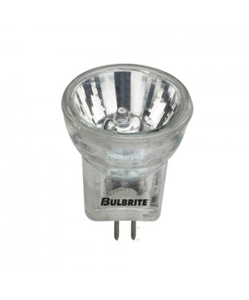 Bulbrite 648020 | 20 Watt Dimmable Halogen Lensed MR8 Bulb, Bi-Pin GU4