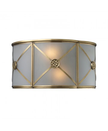 ELK Lighting 22000/2 Preston 2 Light Sconce in Brushed Brass