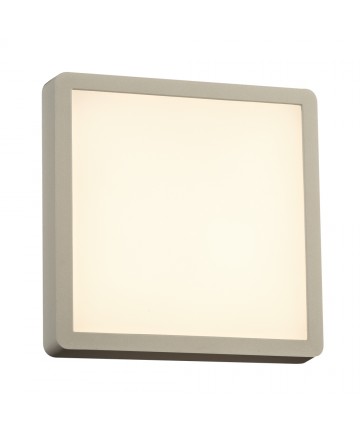 PLC Lighting 2258SL 1 Square silver exterior light Oliver collection