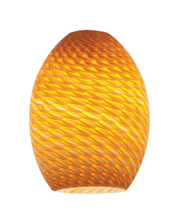 Access Lighting 23123-AMBFB FireBird Brandy Pendant Glass Shade