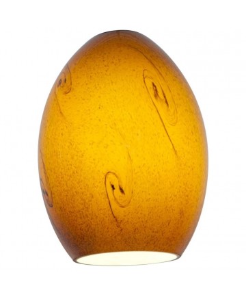 Access Lighting 23123-ASKY Firebird Brandy Pendant Glass Shade Amber Sky Glass Finish