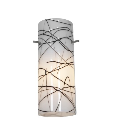 Access Lighting 23130-BLWH Cylinder Pendant Glass Shade