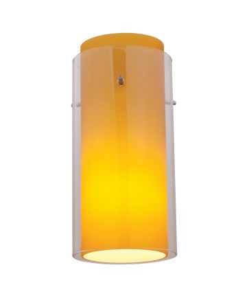 Access Lighting 23133-BS/CLAM Glass`n Glass Cylinder Shade