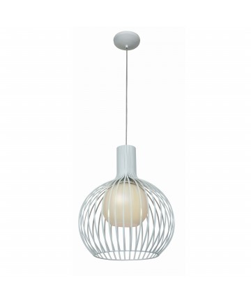 Access Lighting 23435-WH/OPL Chuki Metal Ribbed Pendant