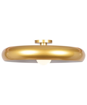 Access Lighting 23881LEDDLP-GLD/WHT Bistro (l) Round Colored LED Flush