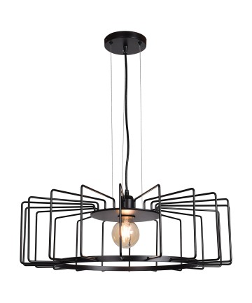 Access Lighting 23890LEDDLP-BL Wired 1-Light Horizontal Cage Pendant