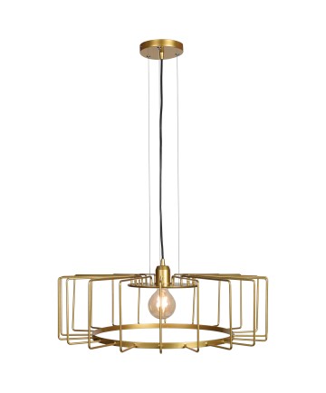 Access Lighting 23890LEDDLP-GLD Wired 1-Light Horizontal Cage Pendant