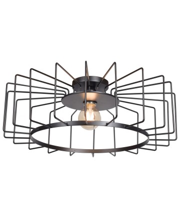 Access Lighting 23892LEDDLP-BL Wired 1-Light Horizontal Cage Flush
