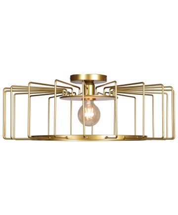 Access Lighting 23892LEDDLP-GLD Wired 1-Light Horizontal Cage Flush