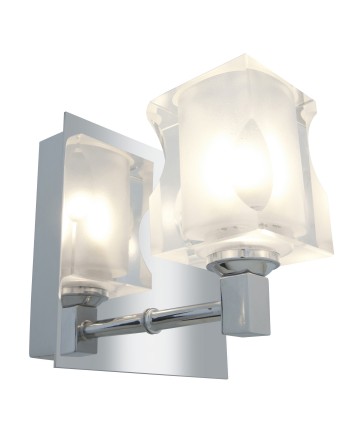 Access Lighting 23916-CH/FCL Glas_e 1-Light Square Crystal Wall &