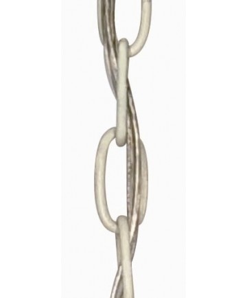 Nuvo Lighting 25/1072 8 Ga. Chain Textured White Finish 1-1/2 in. Link