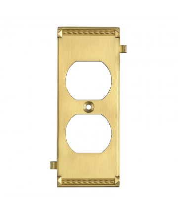 ELK Lighting 2503BR Clickplates Brass Middle Switch Plate