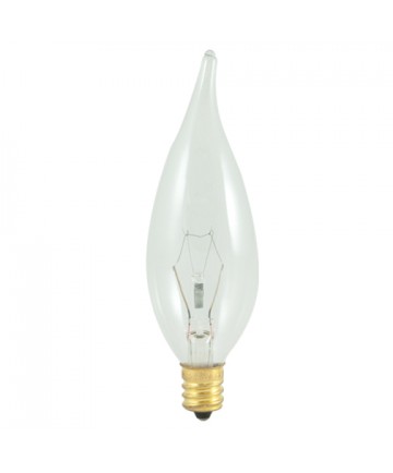 Bulbrite 403525 | 25 Watt High Voltage Incandescent CA10 Flame Tip