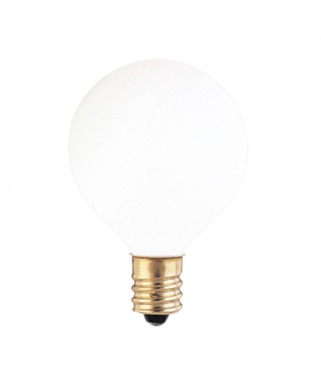 Bulbrite 300025 | 25 Watt Incandescent G12 Globe, Candelabra Base
