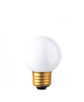 Bulbrite 310225 | 25 Watt Incandescent G16.5 Globe, Medium Base, White