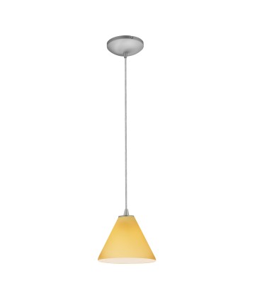 Access Lighting 28004-1C-BS/AMB Sydney Oriental Glass Pendant