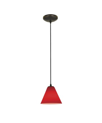 Access Lighting 28004-3C-ORB/RED Martini 1-Light Pendant