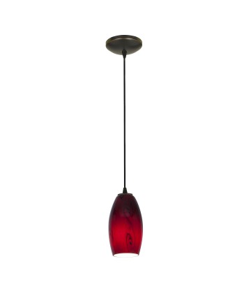 Access Lighting 28011-3C-ORB/RUSKY Merlot 1-Light Pendant