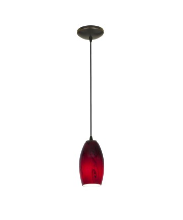 Access Lighting 28011-3C-ORB/RUSKY Merlot 1-Light Pendant