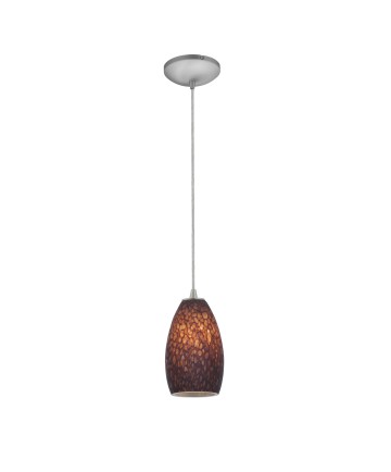 Access Lighting 28012-1C-BS/BRST Sydney Glass Pendant