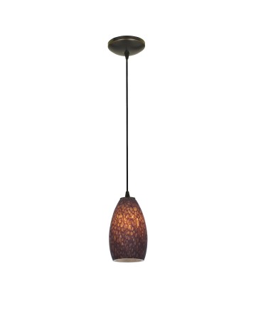 Access Lighting 28012-1C-ORB/BRST Sydney Glass Pendant