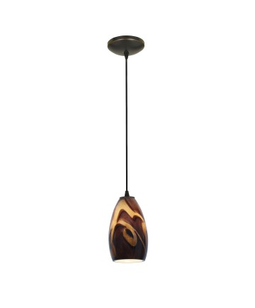 Access Lighting 28012-1C-ORB/ICA Sydney Glass Pendant