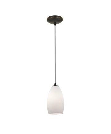 Access Lighting 28012-1C-ORB/OPL Sydney Glass Pendant