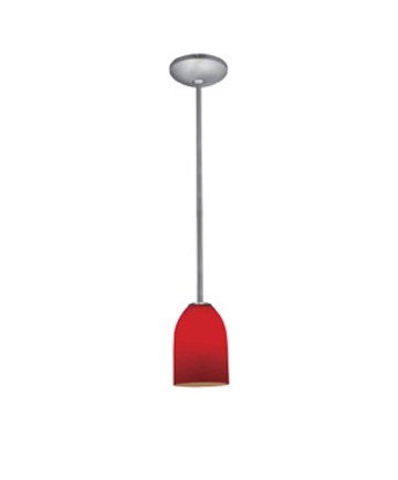 Access Lighting 28012-4R-BS/RED Champagne 1-Light Pendant