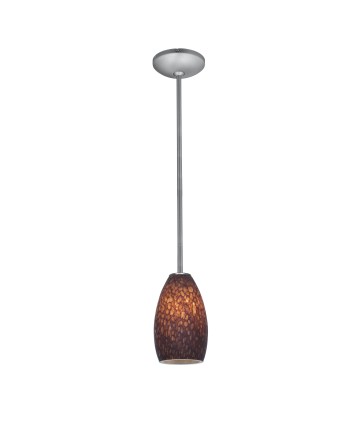 Access Lighting 28012-1R-BS/BRST Janine Glass Pendant