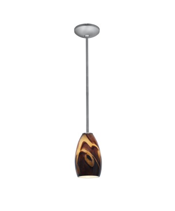 Access Lighting 28012-1R-BS/ICA Janine Glass Pendant