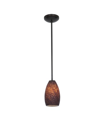 Access Lighting 28012-1R-ORB/BRST Janine Glass Pendant