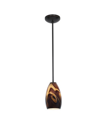 Access Lighting 28012-1R-ORB/ICA Janine Glass Pendant